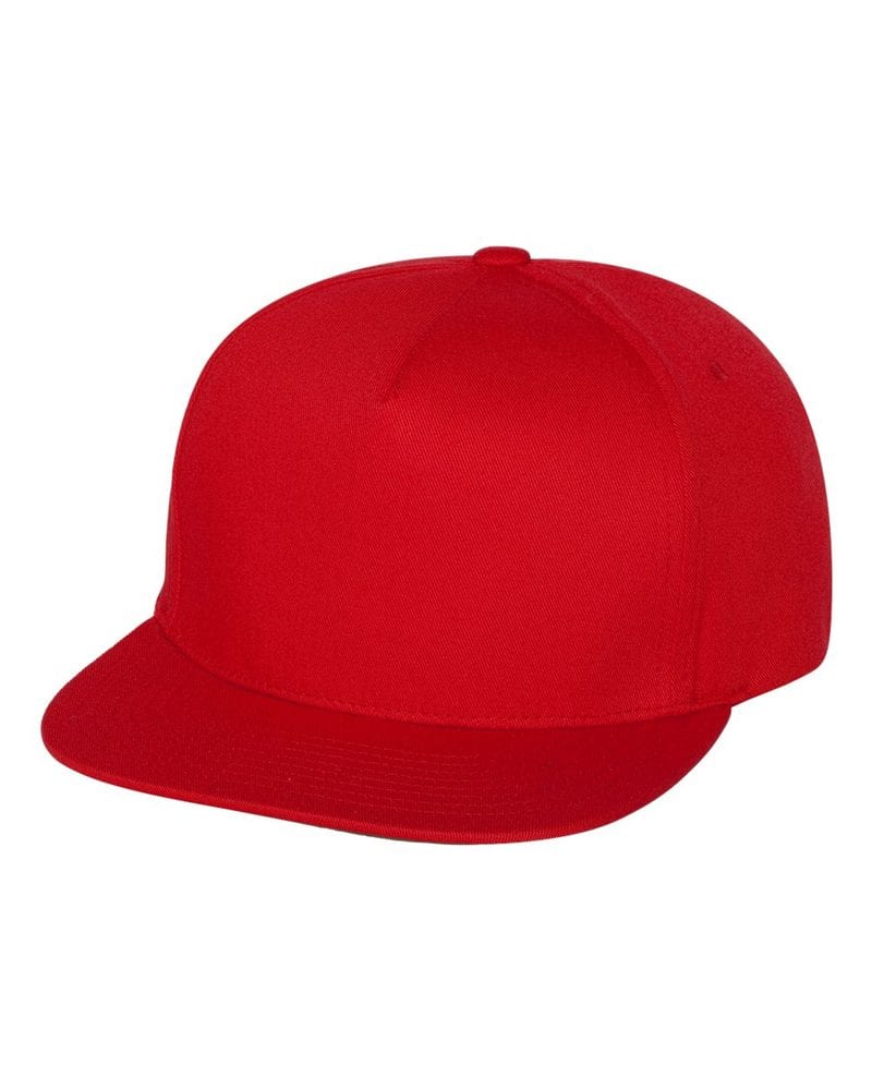 Customizable Five-Panel Flat Bill Cap